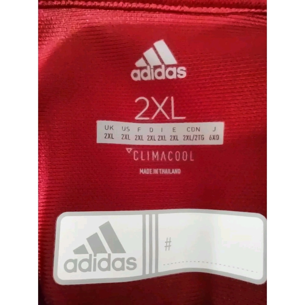 Adidas FAU Polo Mens Size 2XL Flint Area United Soccer Club Embroidered Logo Red - Picture 7 of 16